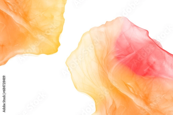 Fototapeta Abstract red, yellow and orange watercolor background, shape, design element. Colorful hand painted texture. abstract splash background