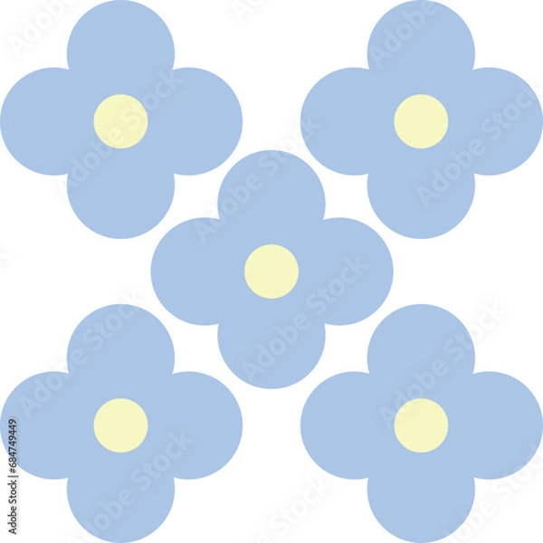 Fototapeta Seamless pattern of flowers for textiles and wallpaper, daisies for children's coloring book. Summer sketch background and texture.