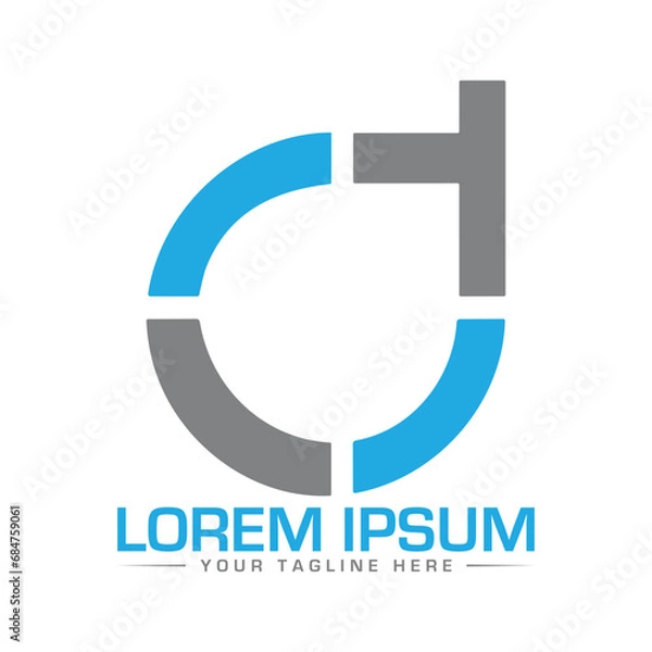 Fototapeta CD Logo Design Unique and Professional Logo Design