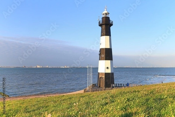 Obraz Leuchtturm bei Breskens.