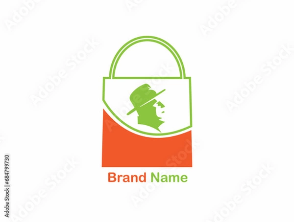 Obraz Shopping Bag Collection Logo Design Vector
