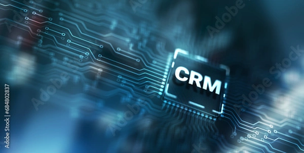 Fototapeta CRM Customer Relationship Management Business Internet Technology Concept
