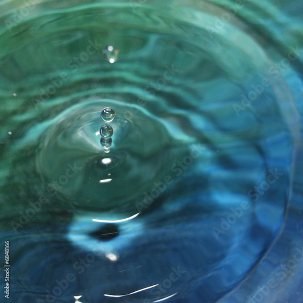 Obraz goutte bleue et vert