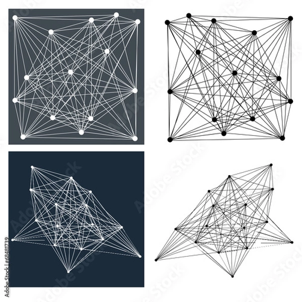 Fototapeta Geometric abstractions for background or design elements