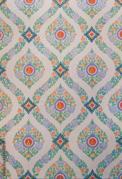 Obraz Thai pattern wallpaper