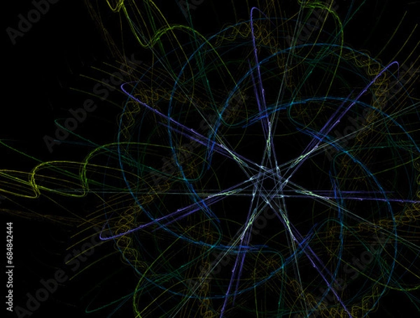 Obraz Imaginatory fractal abstract background Image
