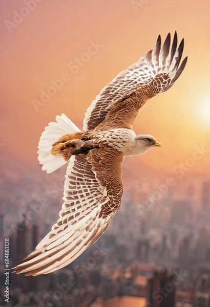 Obraz eagle in sunset