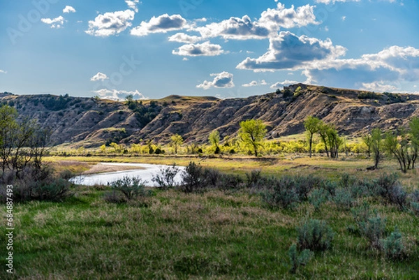 Obraz River in the Badlands