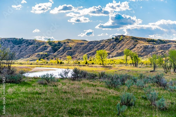 Obraz landscape with mountains and sky