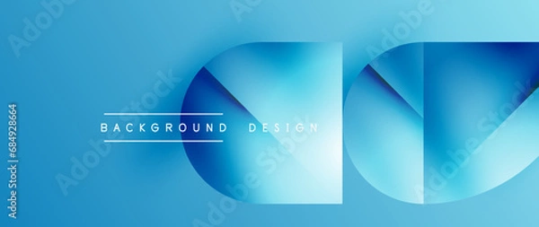 Obraz Essence of minimalism - metallic circles and squares converge upon canvas, study in restraint. The play of light on their surfaces forms subdued dance, epitomizing sophistication in simplicity