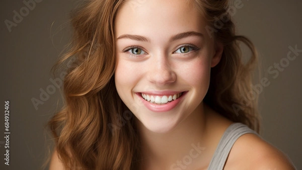 Obraz 笑顔の女性　10代