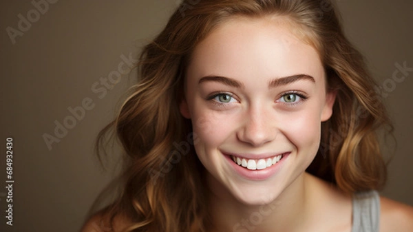 Obraz 笑顔の女性　10代