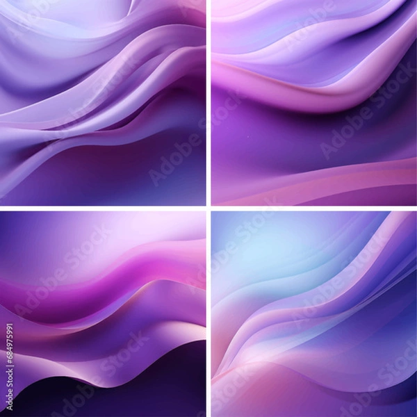 Fototapeta abstract wave gradient background design modern blue poster template vector shape liquid future
