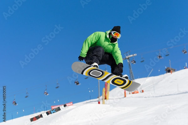 Fototapeta Saut snowboard