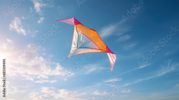 Obraz colorful kite flying in the blue sky