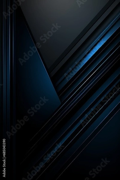 Obraz abstract navy blue background. geometric arrow