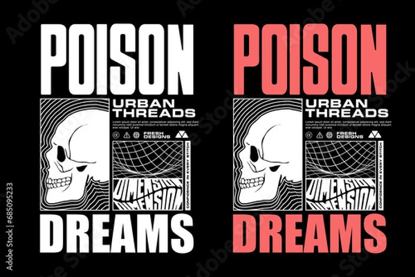 Fototapeta Urban Streetwear graphic design vector template print file