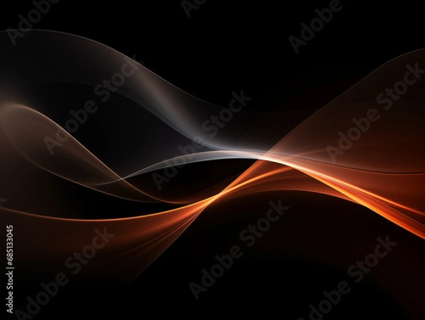 Obraz low key abstract background with waves
