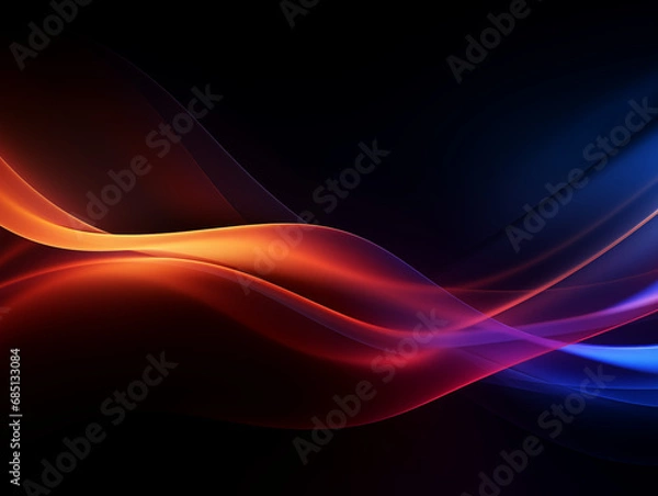 Obraz low key abstract background with waves