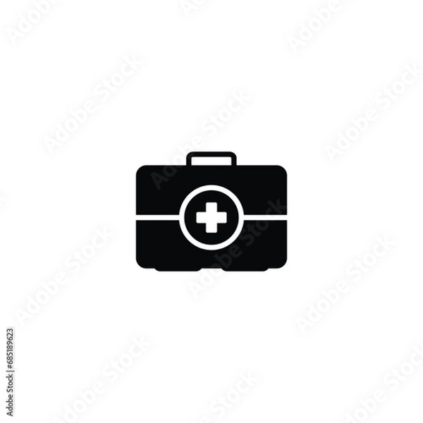 Fototapeta first aid kit icon vector for web site Computer and mobile app