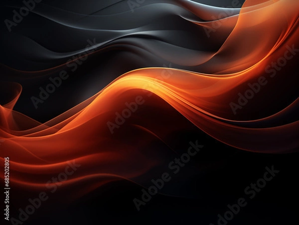 Obraz low key abstract background with waves