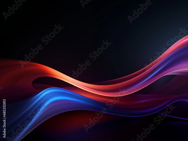 Obraz low key abstract background with waves