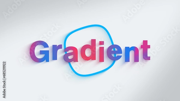 Fototapeta Gradient Shadow Shape Title