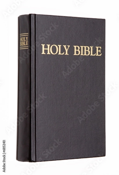 Fototapeta holy bible isolated on white