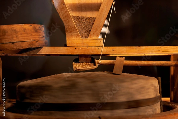 Obraz Old mill for grinding corn and making flour.