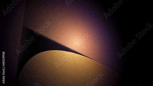 Fototapeta Background illustration with metallic textured shapes and effects