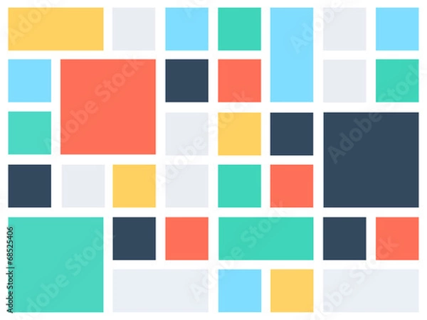 Fototapeta Background pattern template mosaic with a lot of copy space