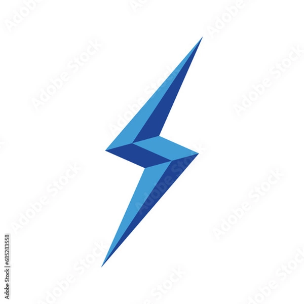 Fototapeta lightning logo template, bolt logo element, strom vector icon