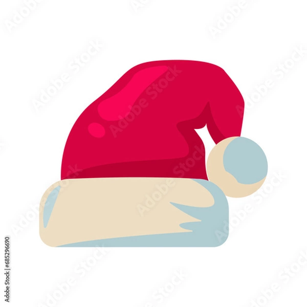 Obraz santa hat icon adobe design vector template