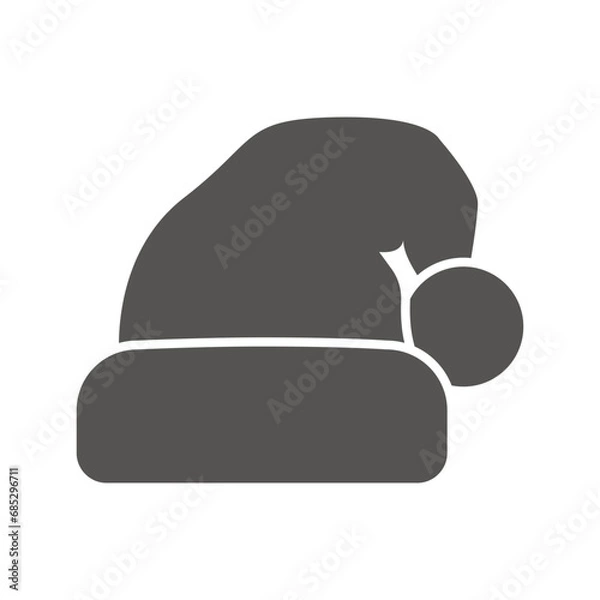 Obraz santa hat icon adobe design vector template