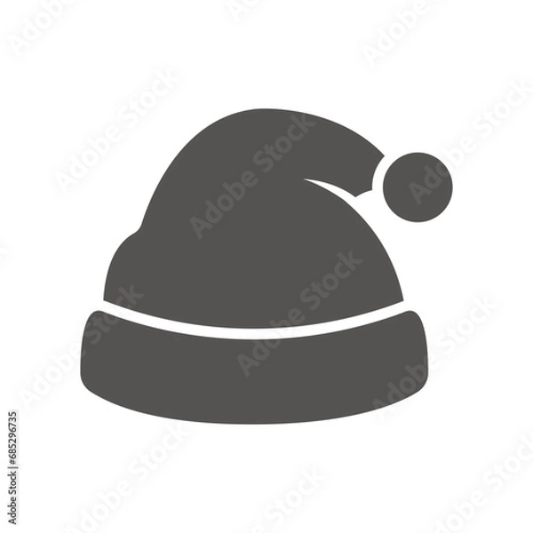 Obraz santa hat icon adobe design vector template