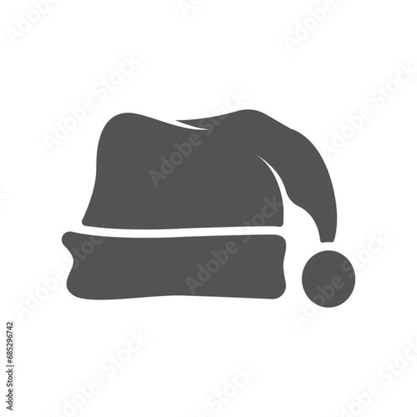 Obraz santa hat icon adobe design vector template