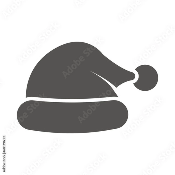 Obraz santa hat icon adobe design vector template