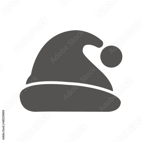 Obraz santa hat icon adobe design vector template