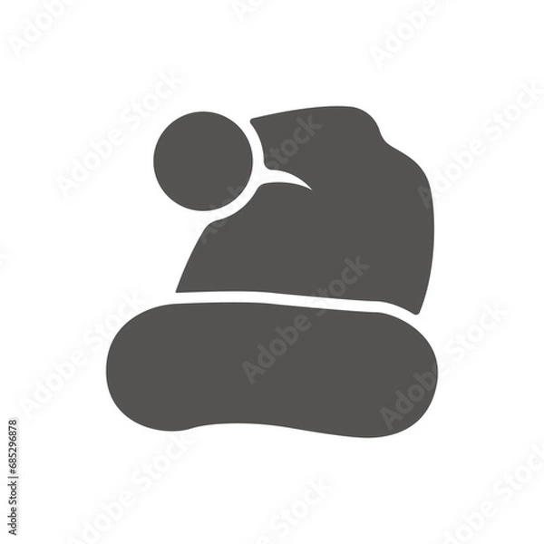 Obraz santa hat icon adobe design vector template