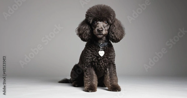 Obraz poodle walking beautiful dog