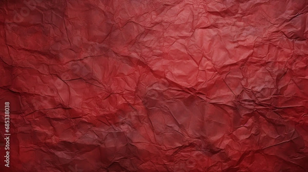 Obraz Red crumpled paper texture background