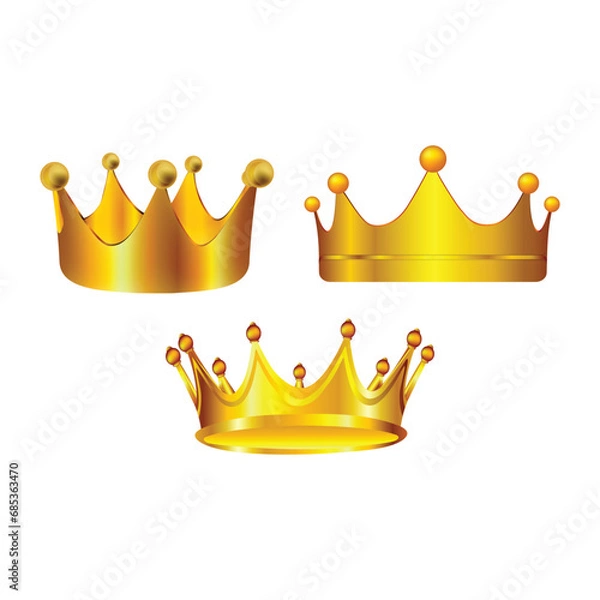 Obraz golden crown vector