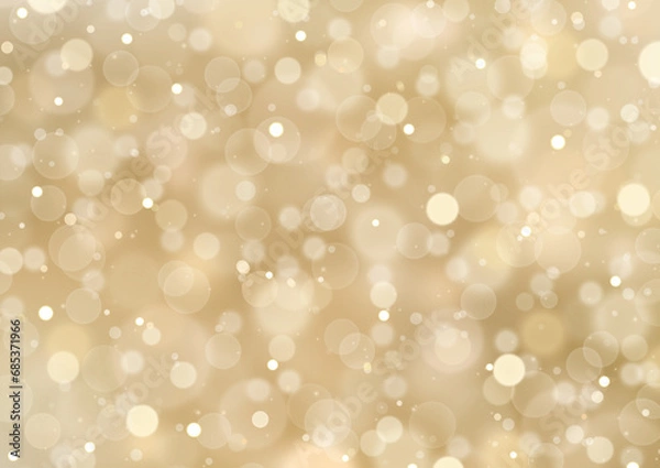 Obraz Gold Christmas Background Light Sparks Bokeh Blur