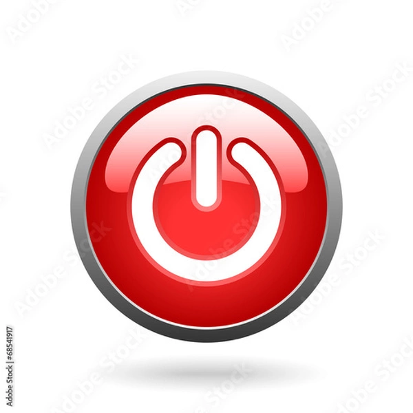 Fototapeta vector red button