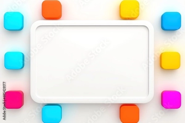 Fototapeta Abstract high tech border, futuristic technology background