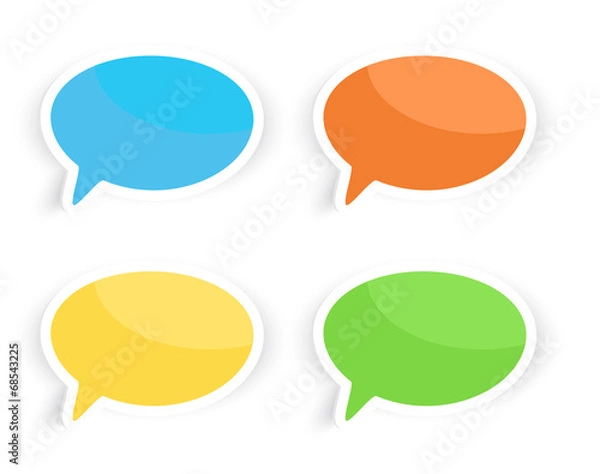Fototapeta Speech Text Bubbles