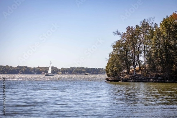 Obraz boats on the river