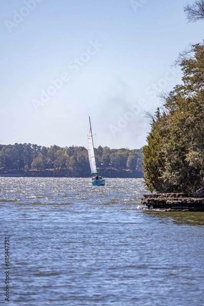 Obraz boat on the river