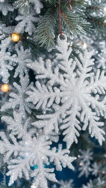 Obraz Christmas snowflakes