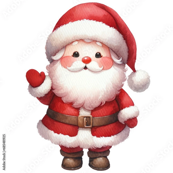 Obraz Cute santa slaus isolated.